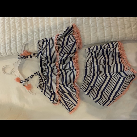 Jessica Simpson Blue Stonewash Tank Short Set - Picture 4 of 4